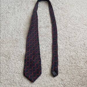 Knightsbridge Black and Red Patterned Tie